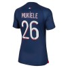 Original Fußballtrikot Paris Saint-Germain 2023-24 Mukiele 26 Heimtrikot Für Damen